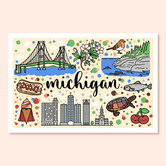 Michigan State Postcard