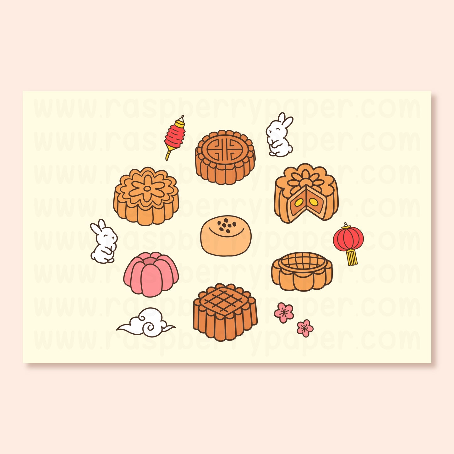 Mid Autumn Festival Postcard