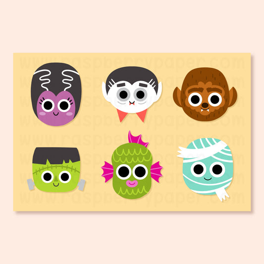 Monster Friends Postcard