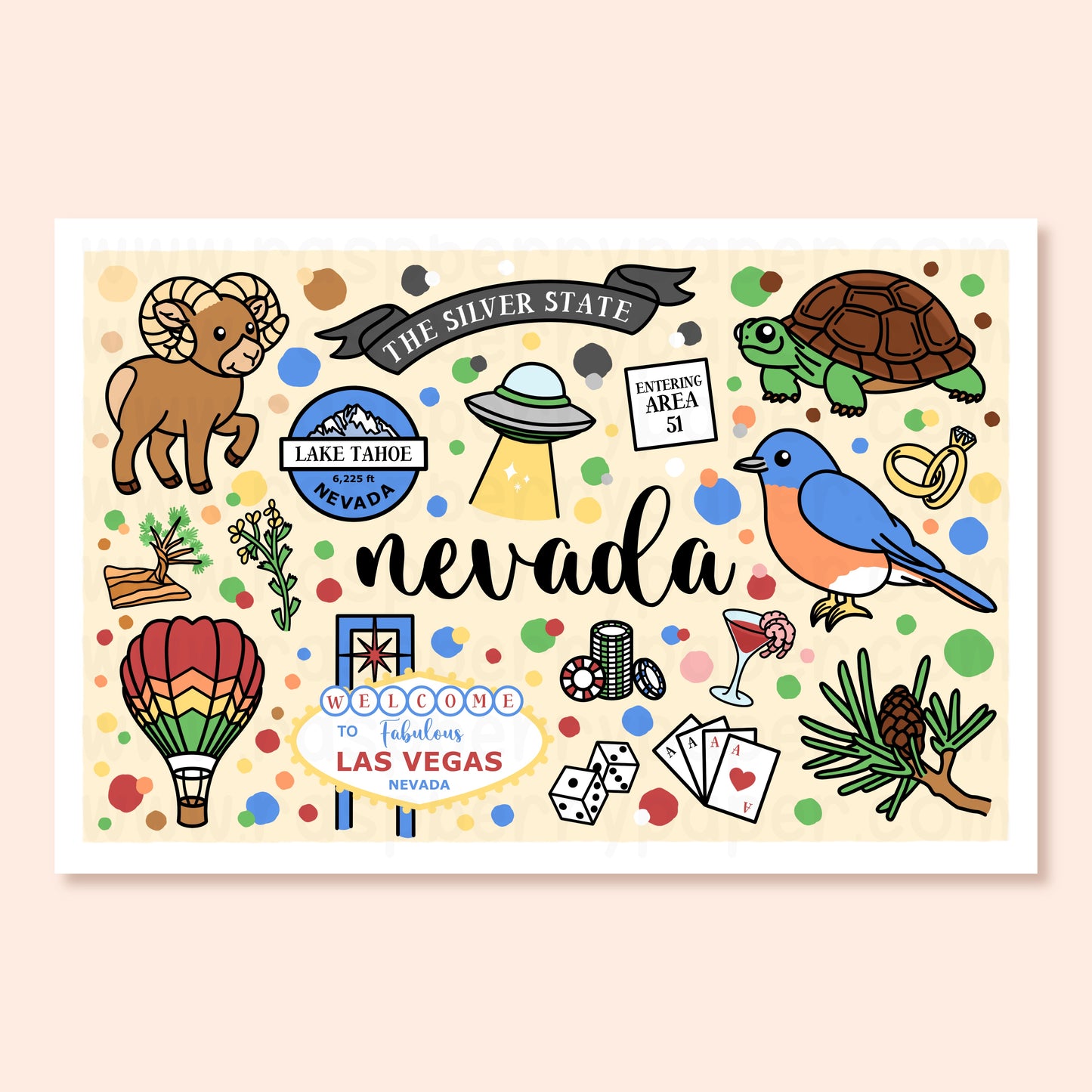 Nevada State Postcard