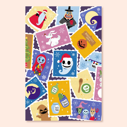 Nightmare Christmas Postcard