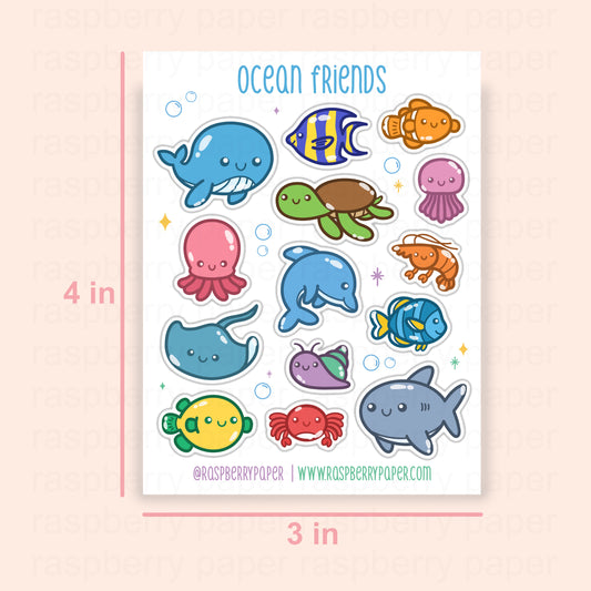 Ocean Friends Sticker Sheet