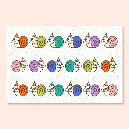 Party Snails Postcard