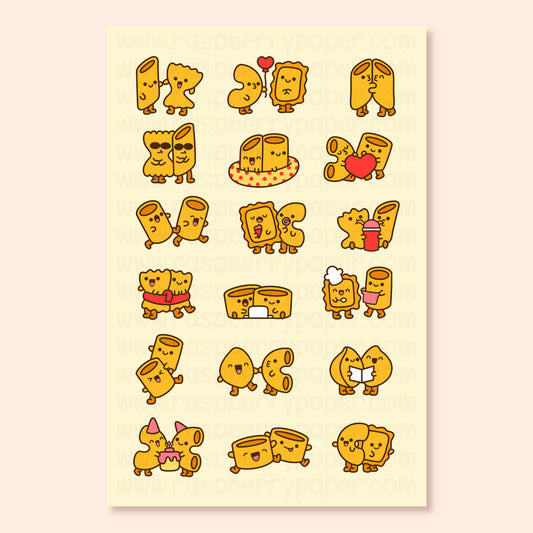 Pasta Friends Postcard