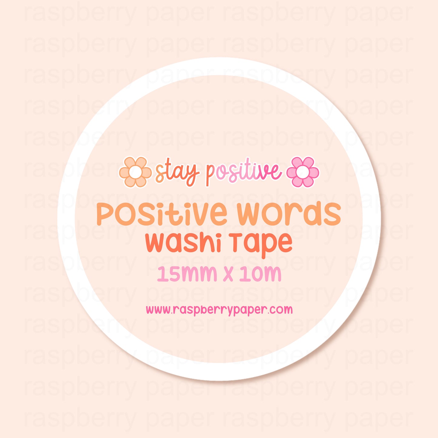 Positive Words Washi Tape