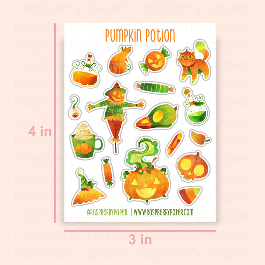 Pumpkin Potion Sticker Sheet