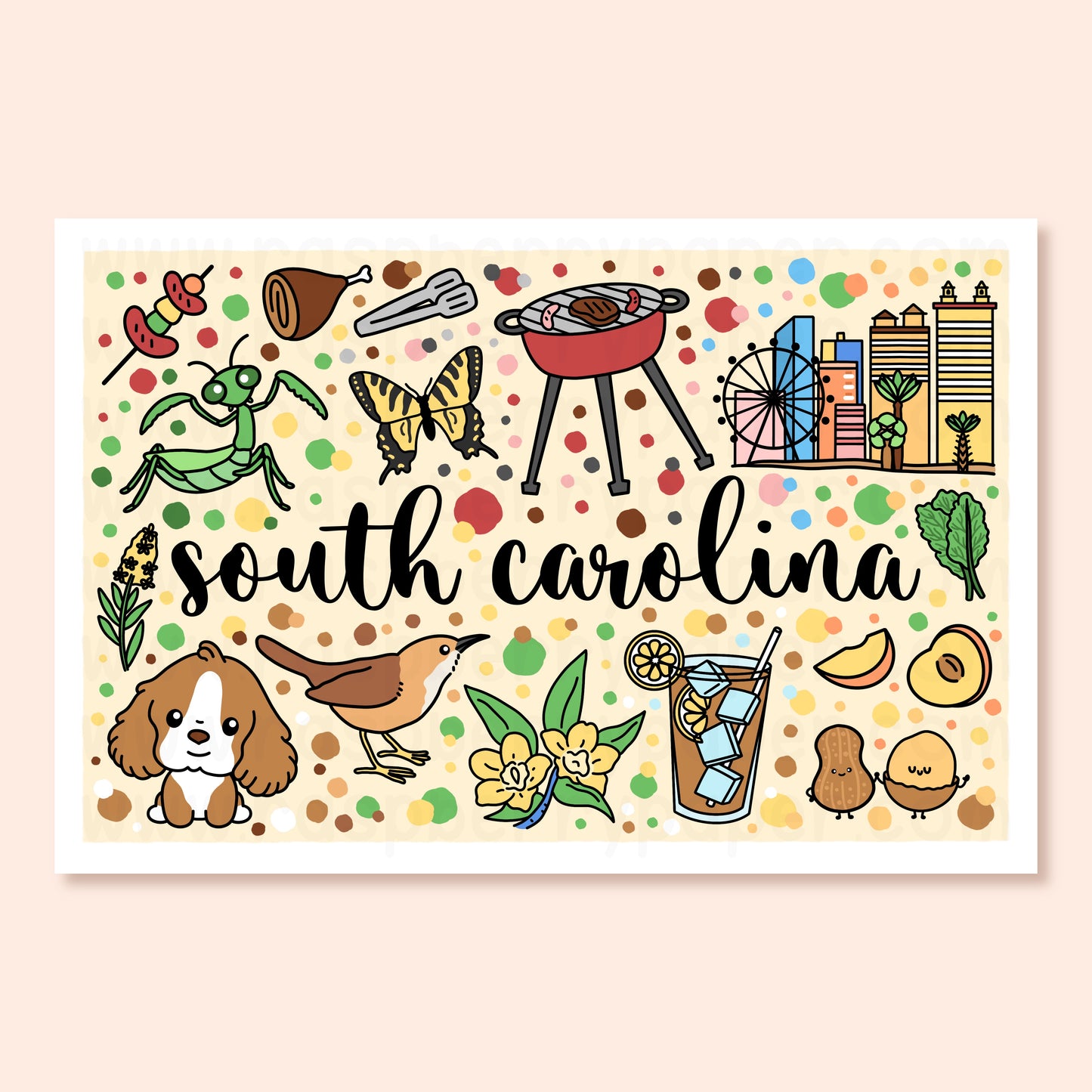 South Carolina State Postcard