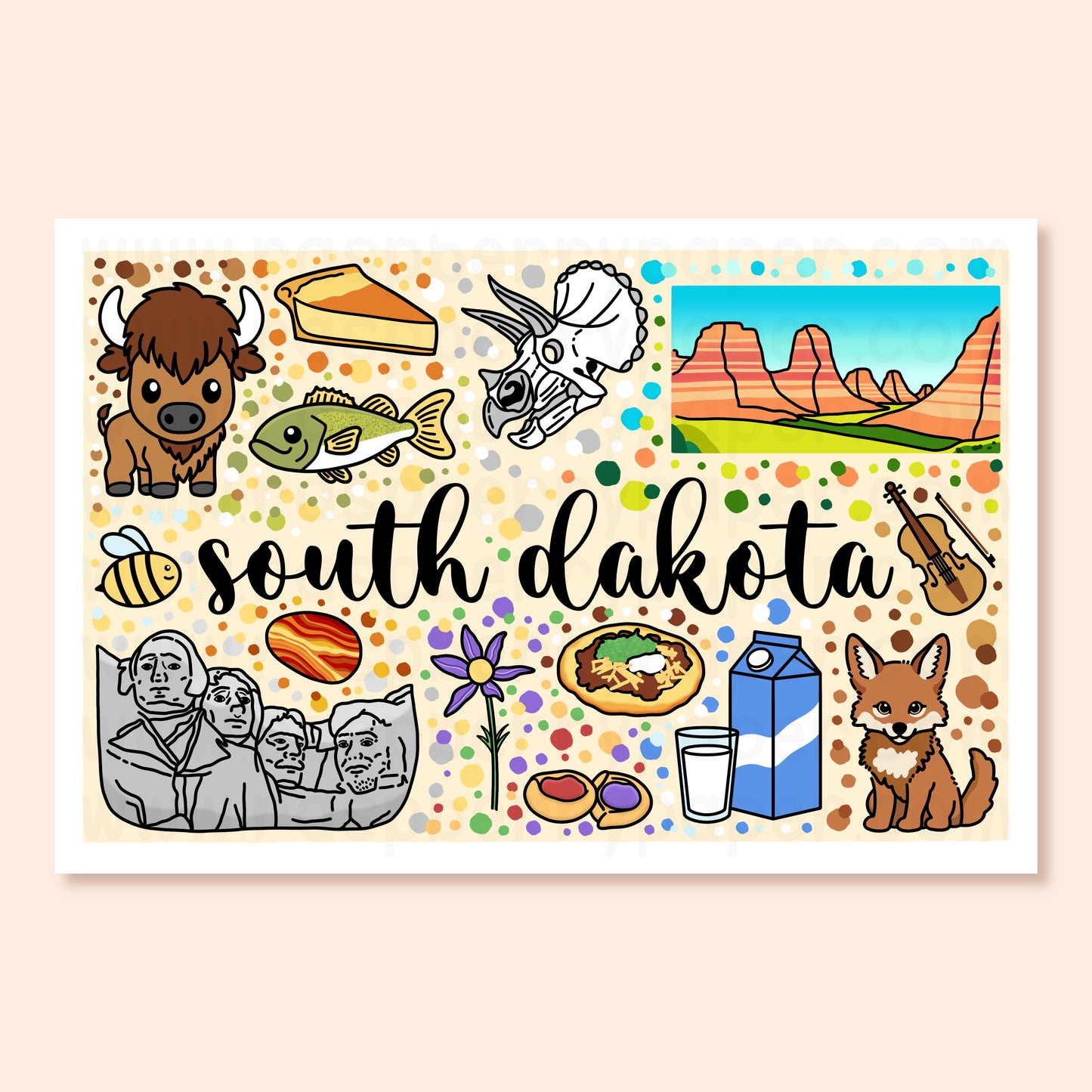 South Dakota Postcard