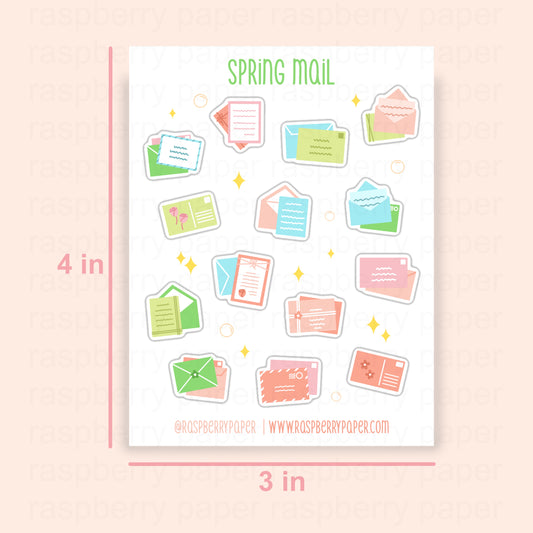 Spring Mail Sticker Sheet