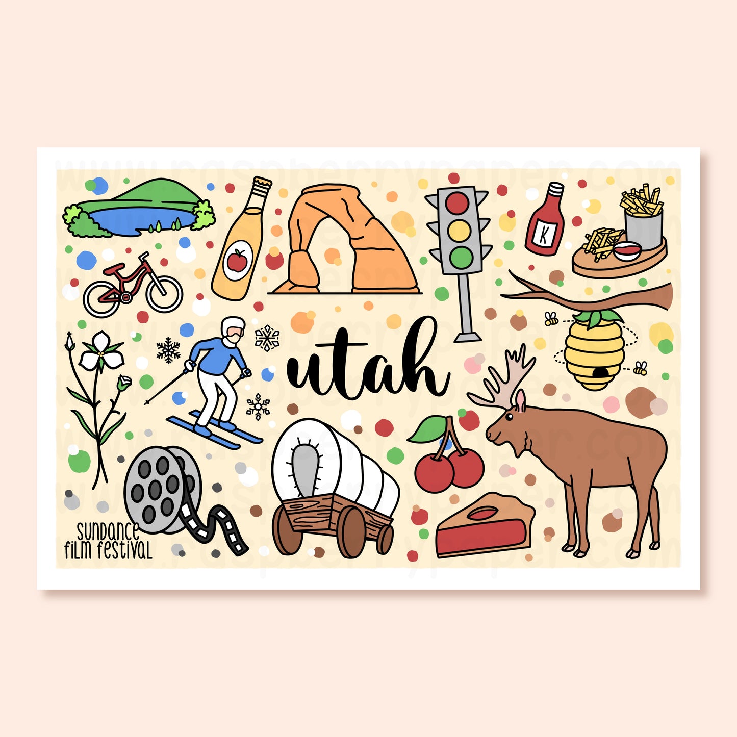 Utah State Postcard