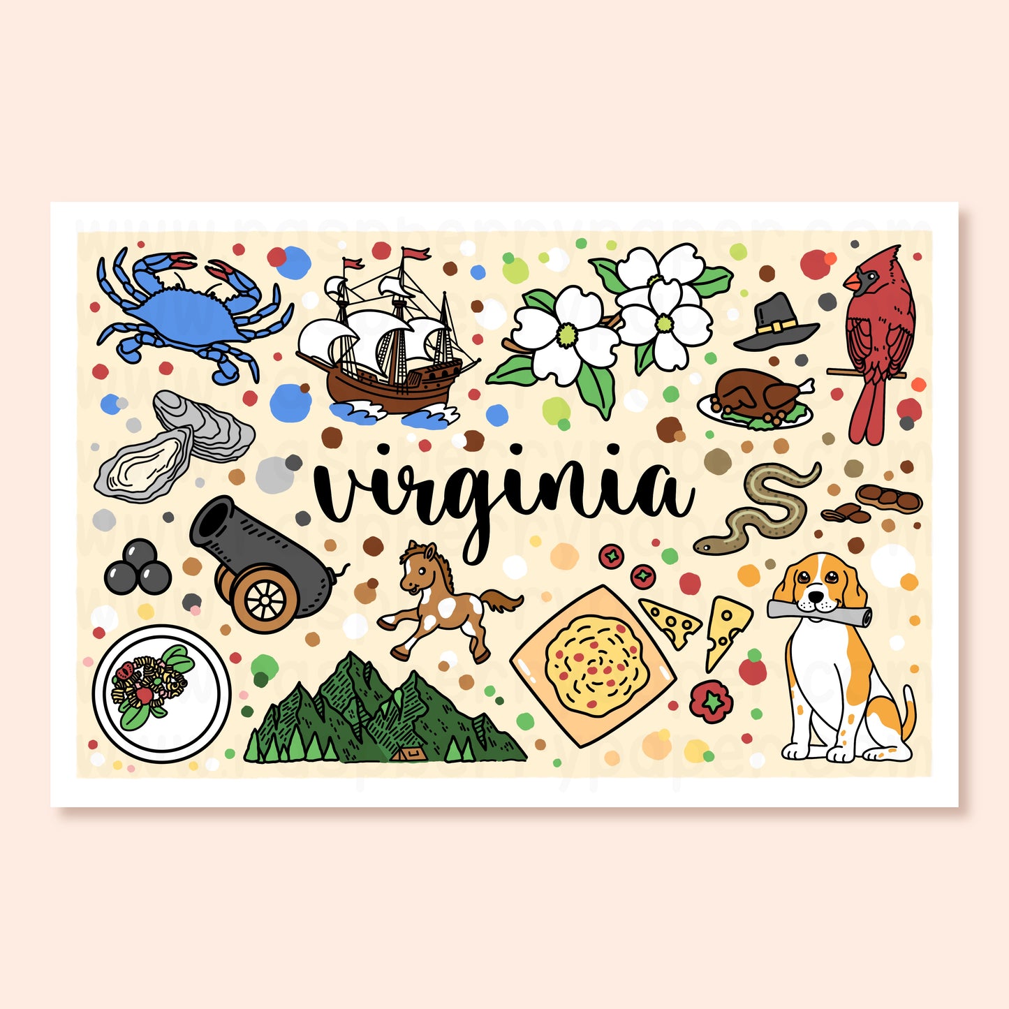 Virginia State Postcard