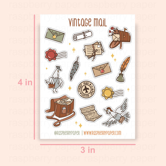 Vintage Mail Sticker Sheet