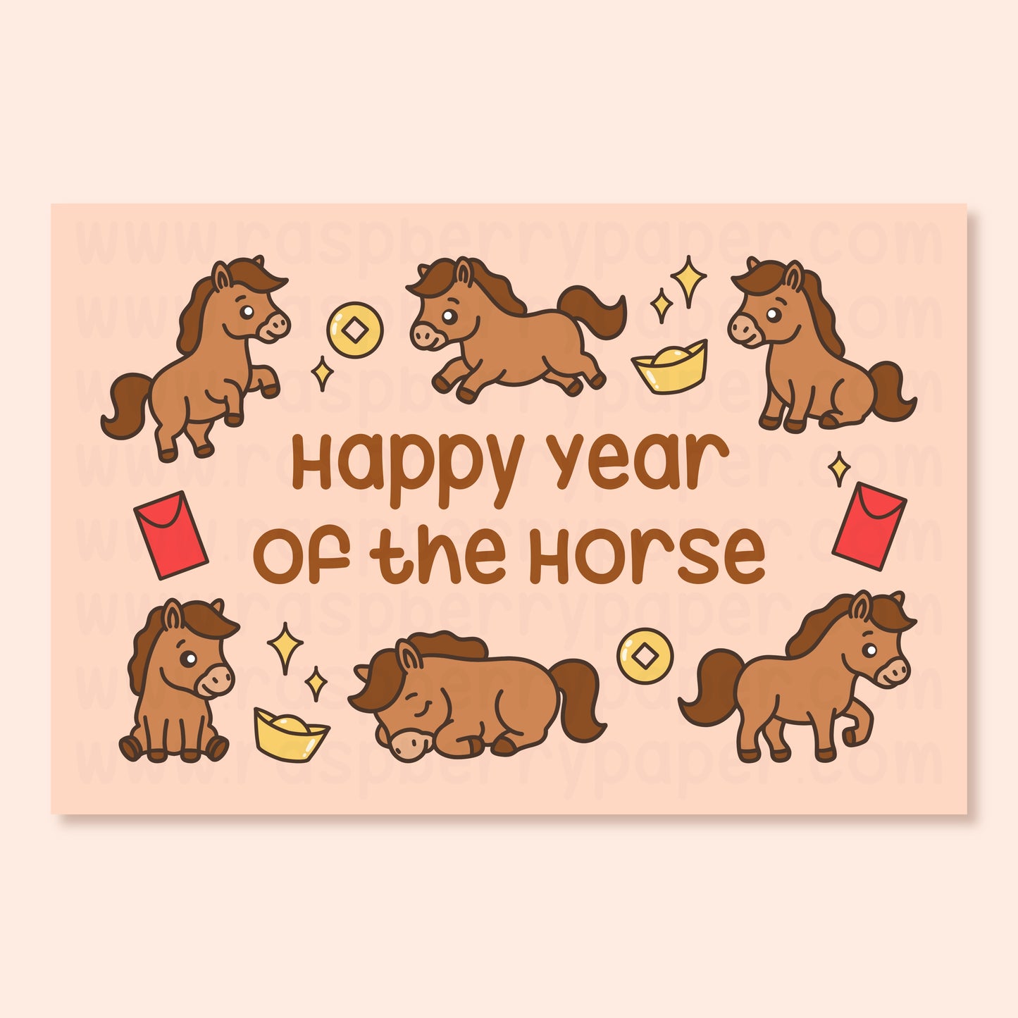 Year Of The Horse Postcard
