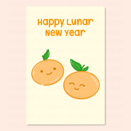 Mandarin Lunar New Year Postcard