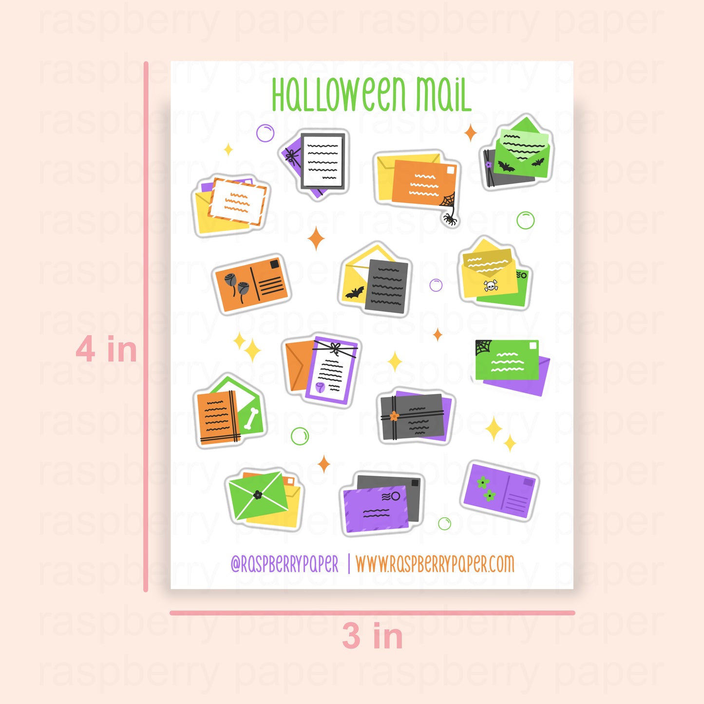 Halloween Mail Sticker Sheet