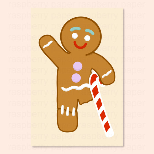 Gingerbread Man Postcard