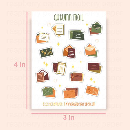 Autumn Mail Sticker Sheet