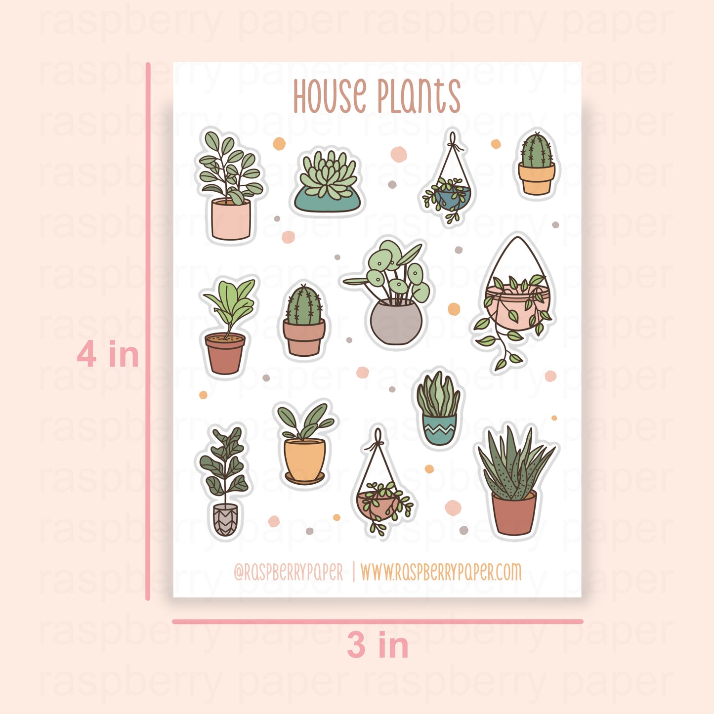 House Plants Sticker Sheet